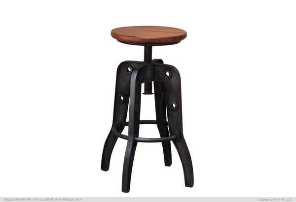 Adjustable height discount industrial bar stools