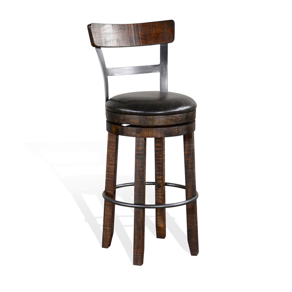 Homestead Swivel Stool with Back