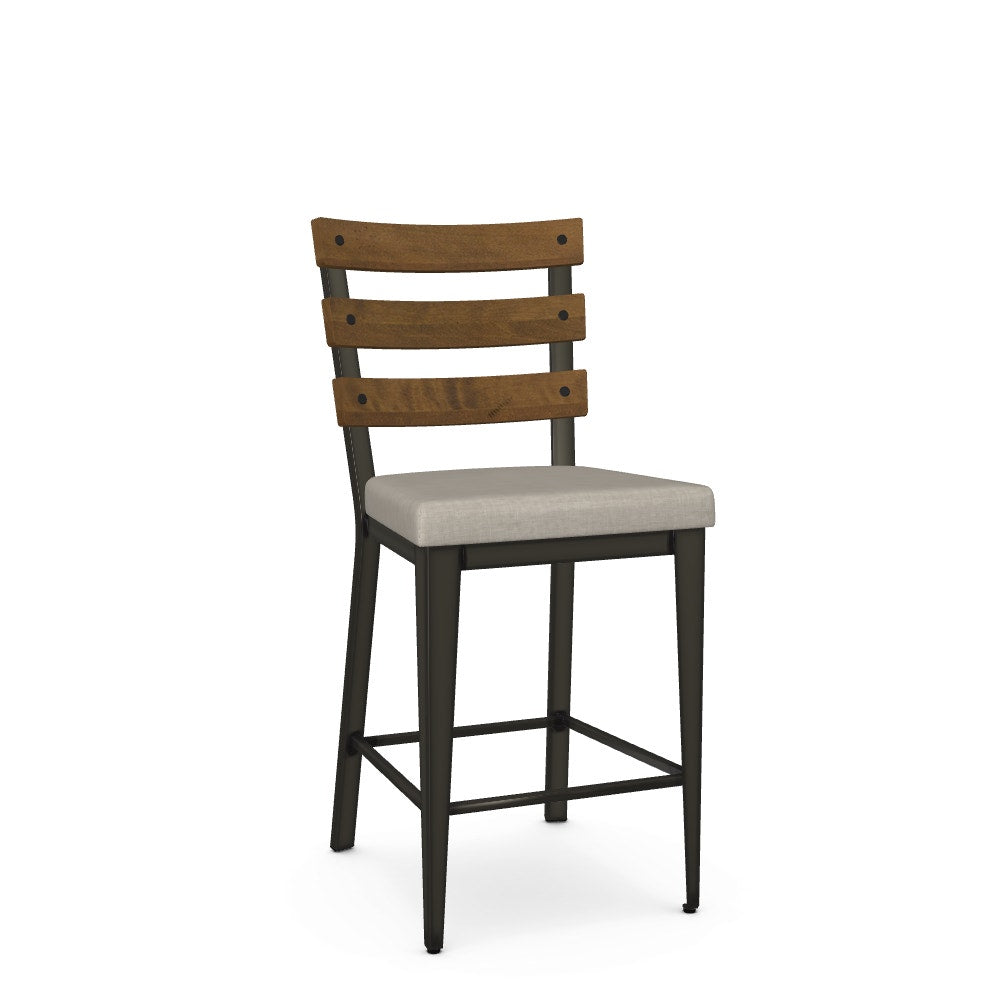 Amisco Dexter Stool 40323-26 upholstered, counter height – photo