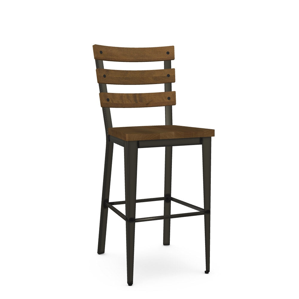 Amisco Dexter Stool 40323-30B solid wood, bar height – photo