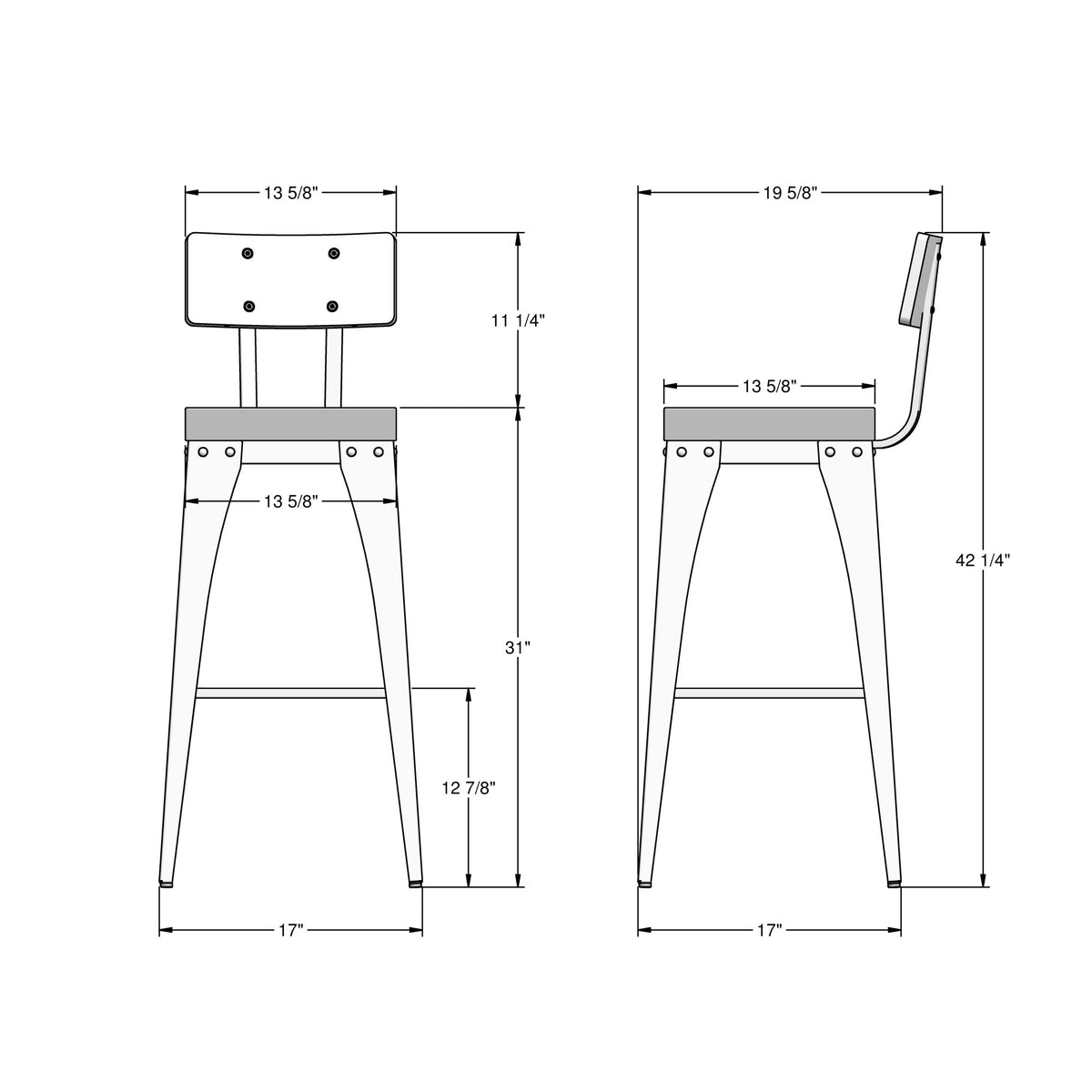 Amisco Upright Stool 40264-30 upholstered, bar height