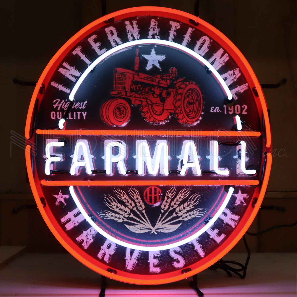 IH Farmall Tractor 1902 Neon Sign