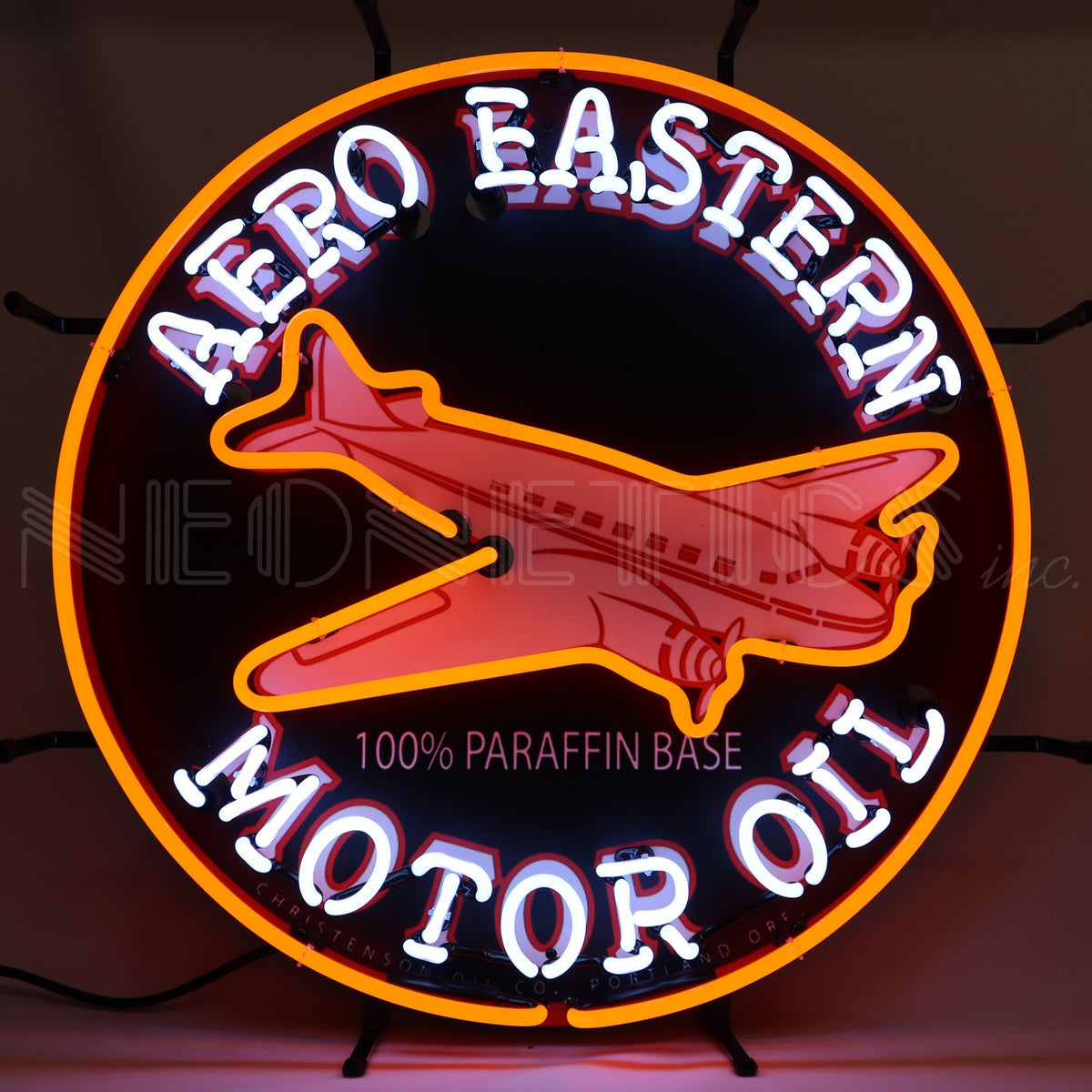 Gas - Aero Eastern Motor Oil Neon Sign