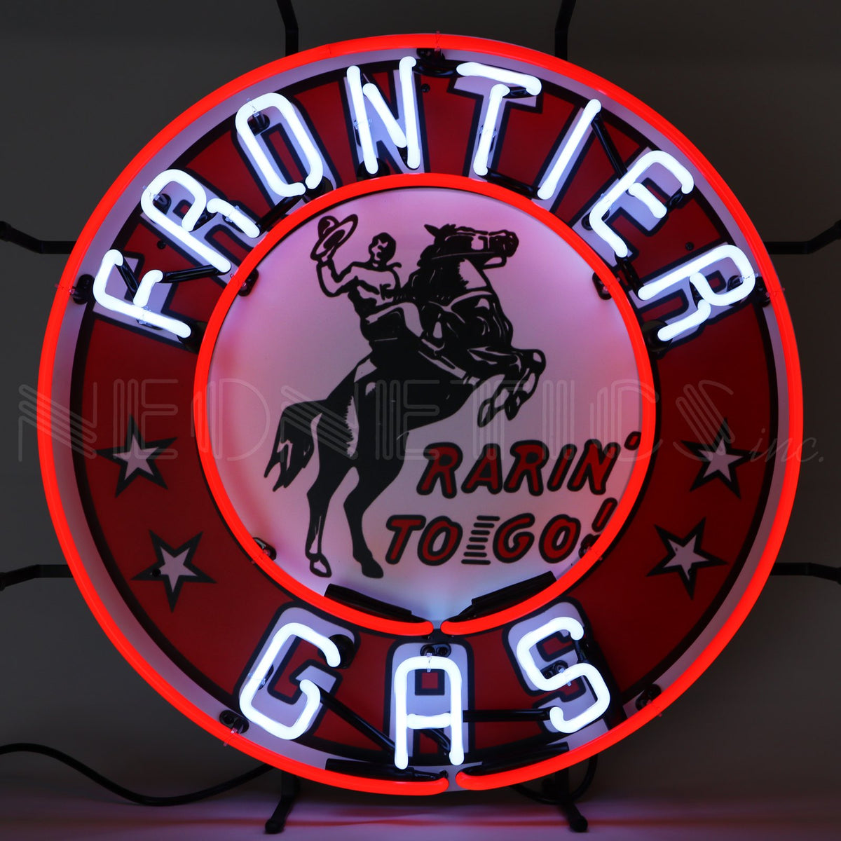 Gas - Frontier Gasoline Neon Sign