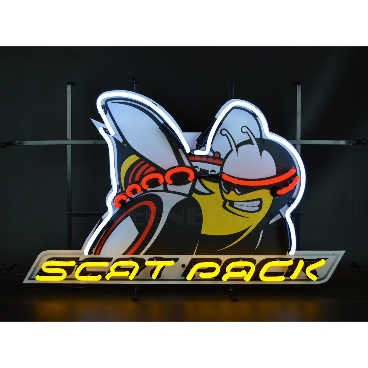 Dodge Scat Pack Neon Sign with Backing
