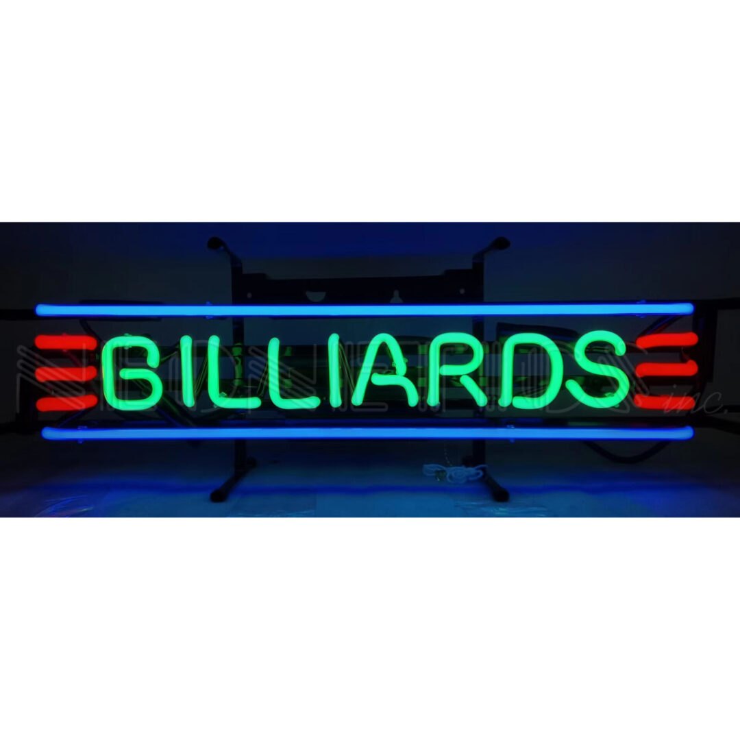 Billiards Premium Junior Neon Sign
