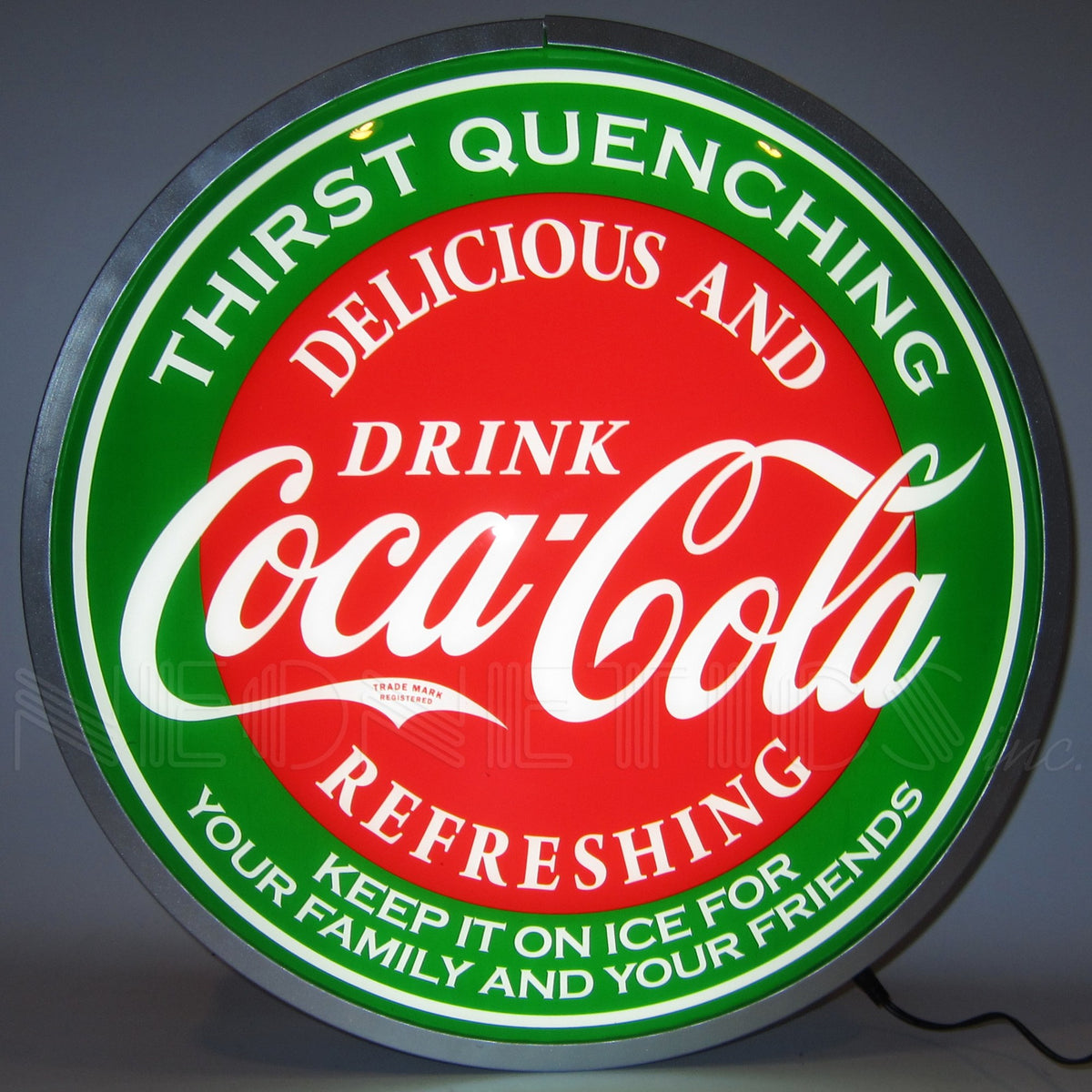 Coca-Cola Evergreen 15 Inch Backlit LED Lighted Sign