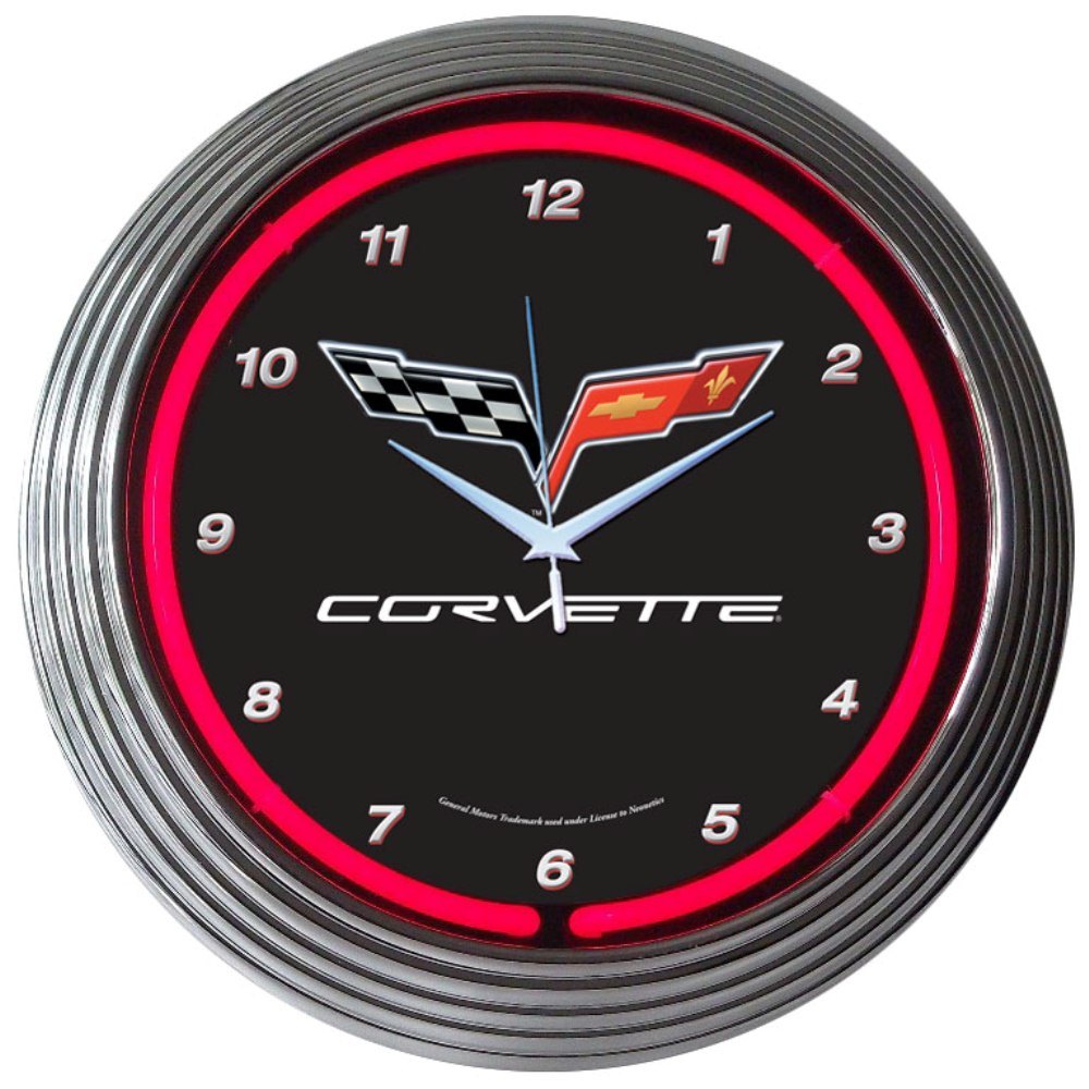 Corvette C6 Neon Clock