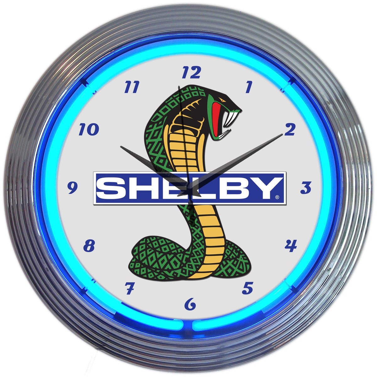 Shelby Cobra Ford OLP Mustang Neon Clock