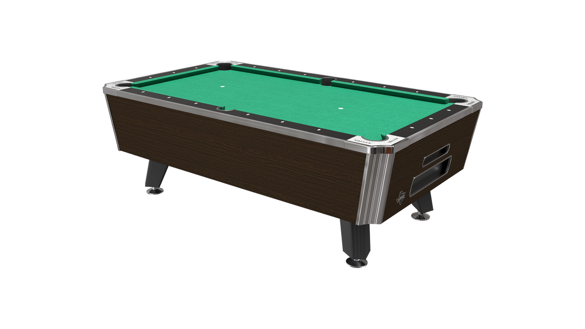 Valley Panther pool table, Dakar Ebony with green cloth