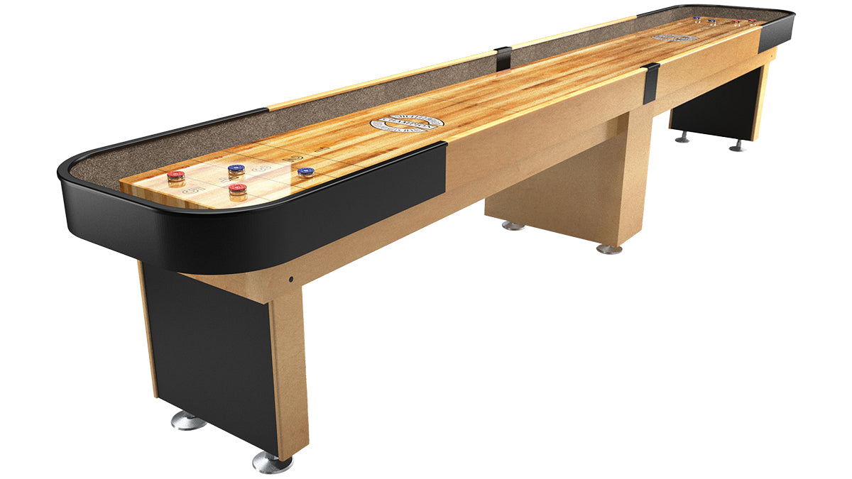The Champion shuffleboard table