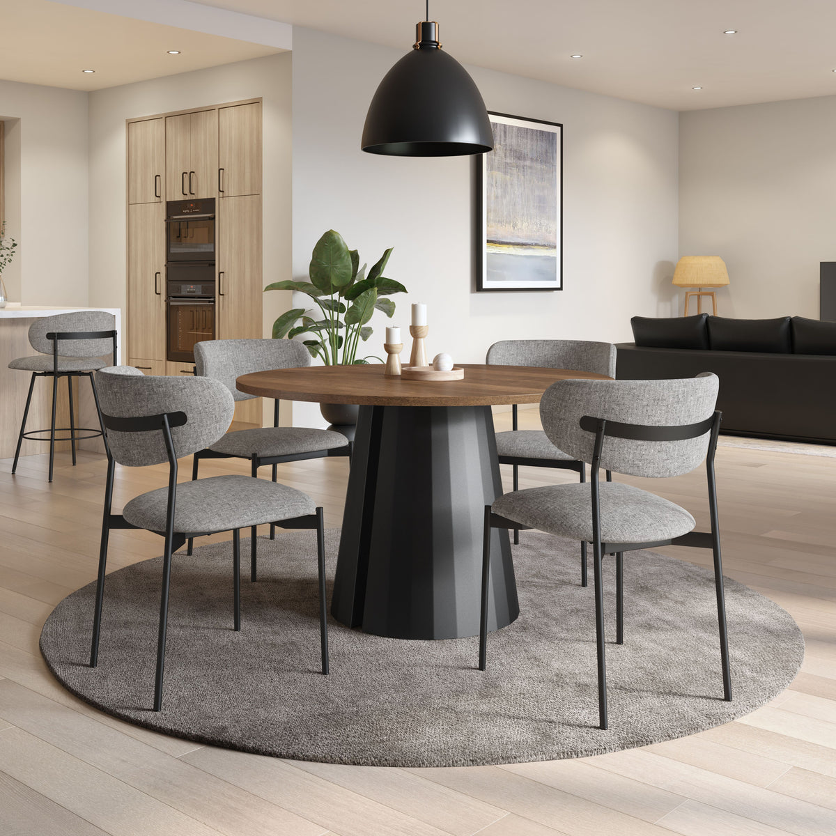 Amisco Wyatt Upholstered Dining Chair – view 2