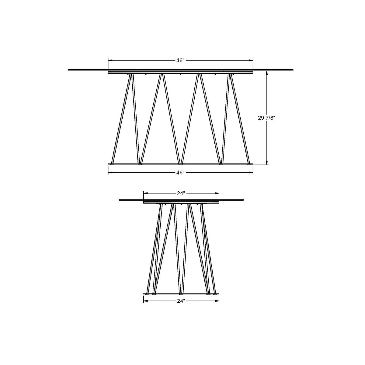 Amisco Calypso Dining Table – view 2