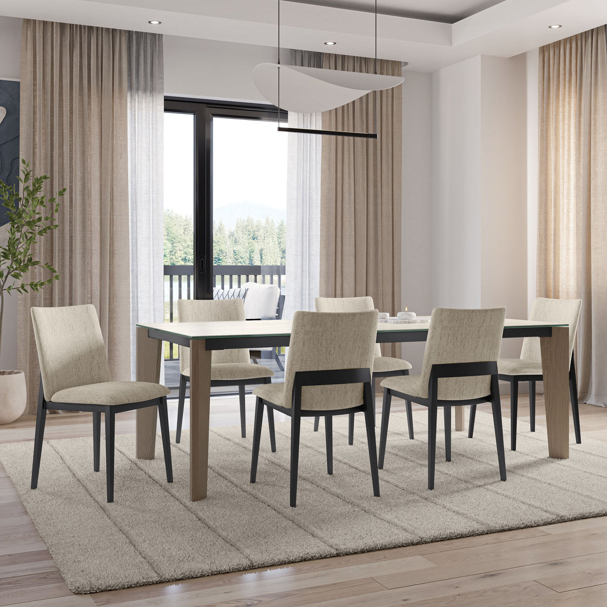 Amisco Charlotte Upholstered Dining Chair – view 2