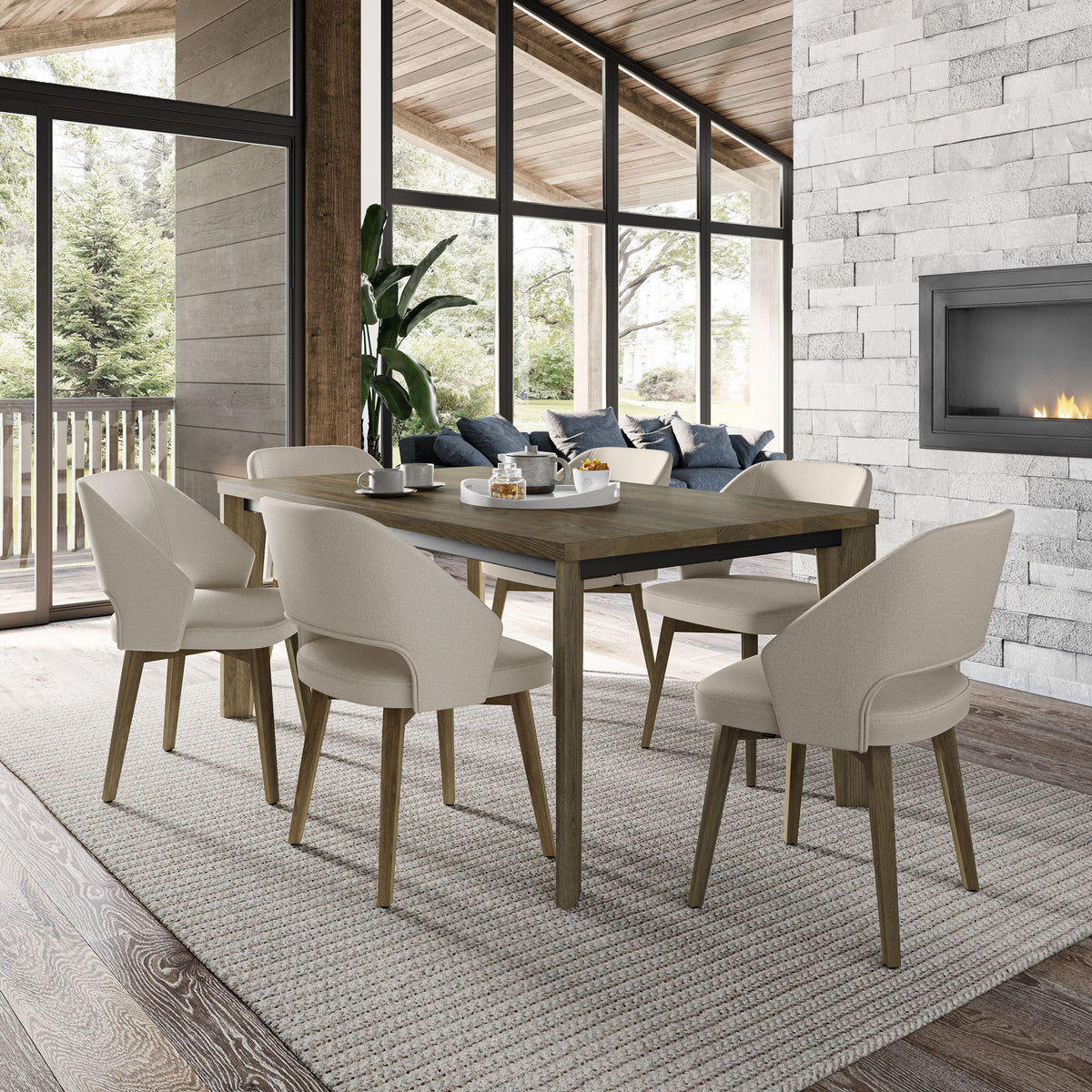 Amisco Loretta Solid Wood Dining Chair – view 2