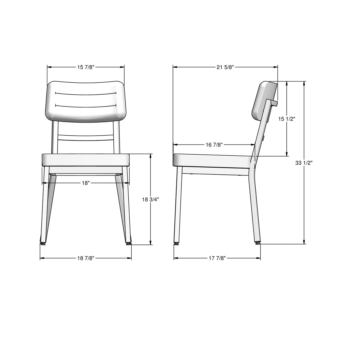 Amisco Phoebe Upholstered Dining Chair – view 3