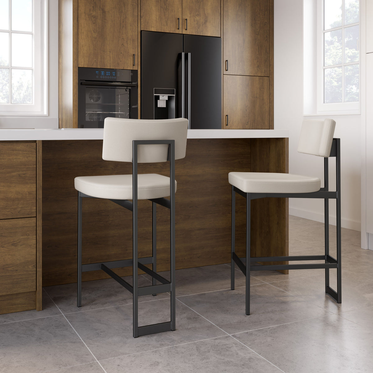 Amisco Lucas Upholstered Stool