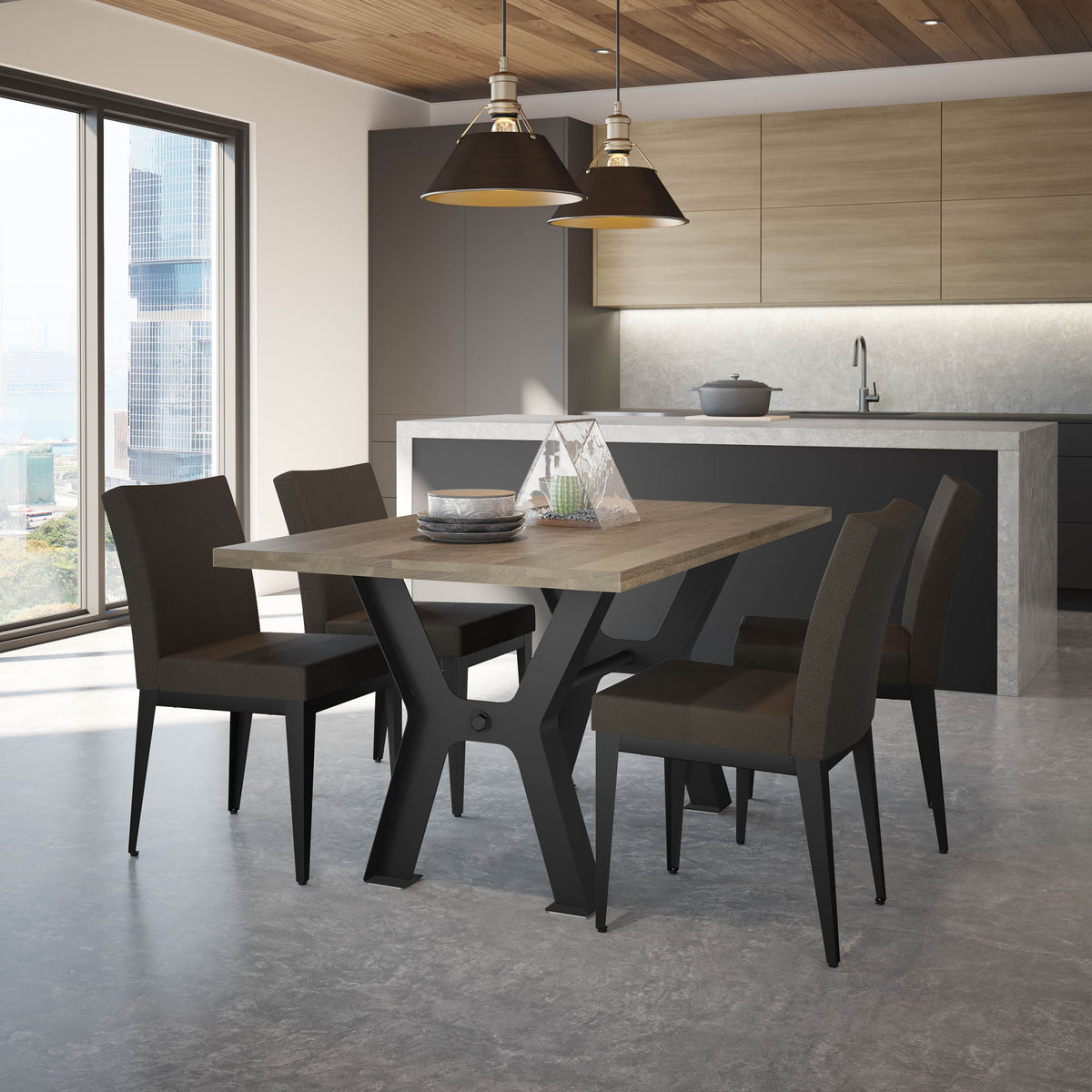Amisco Pedro Upholstered Dining Chair – view 3
