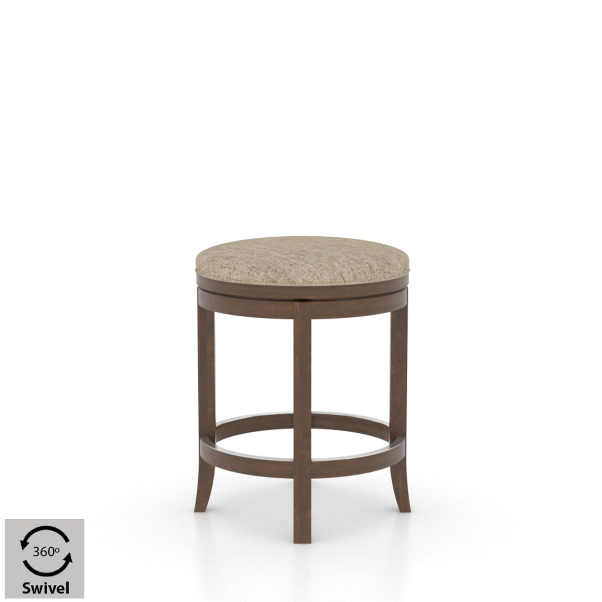 Canadel SNS 8004 Upholstered Swivel Stool