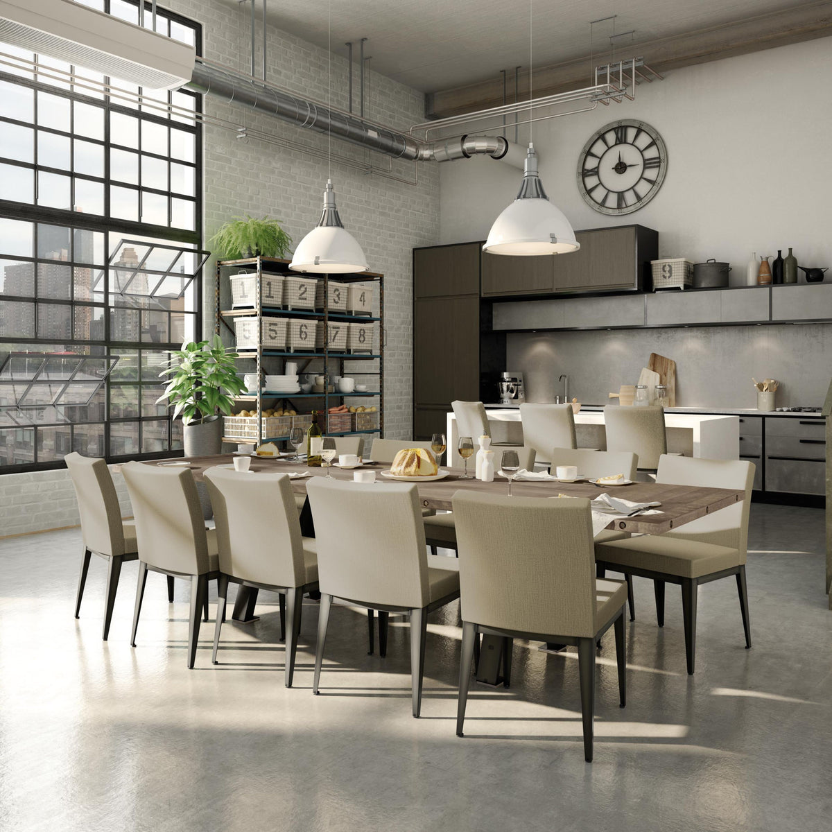 Amisco Pablo Upholstered Dining Chair – view 2