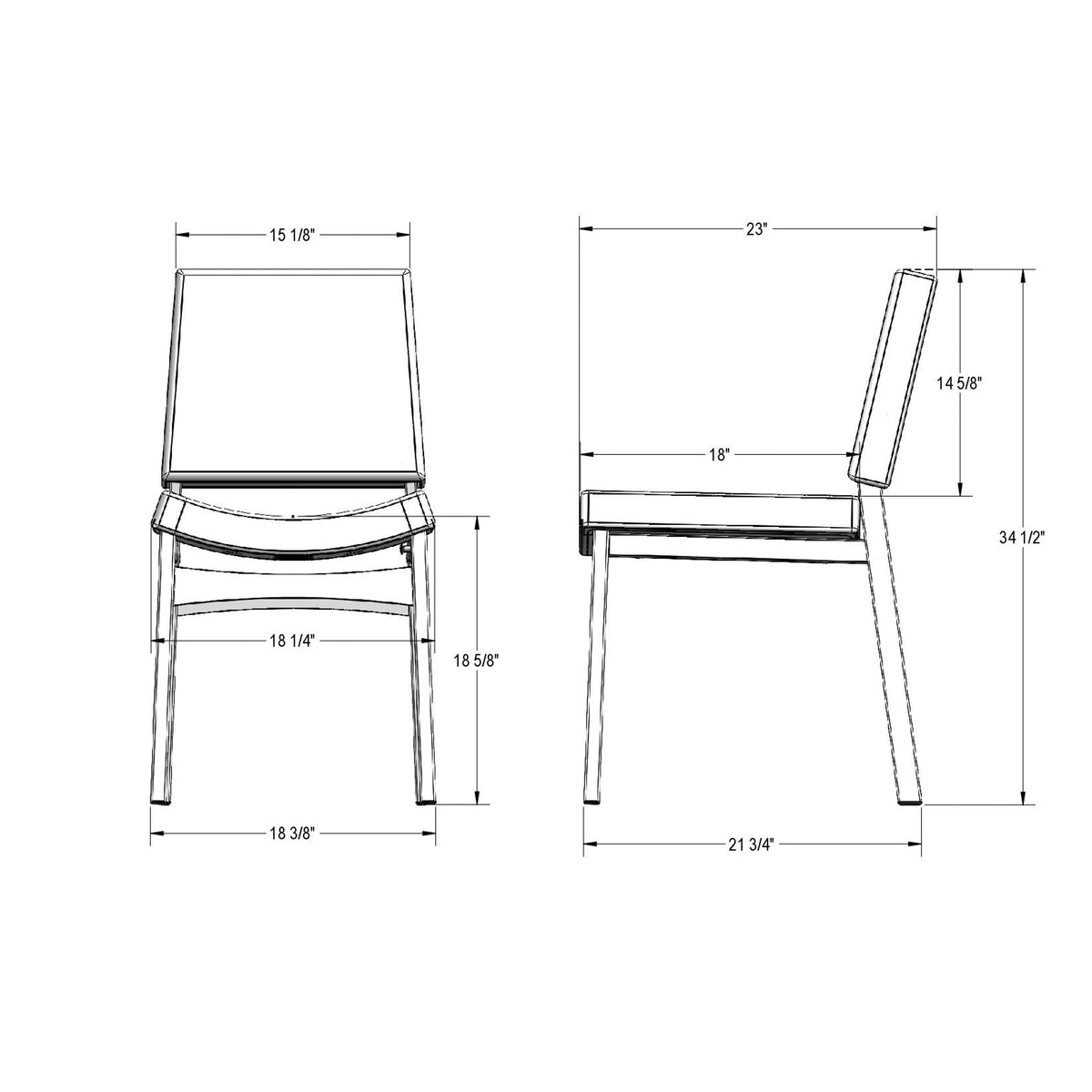 Amisco Kendra Upholstered Dining Chair – view 3