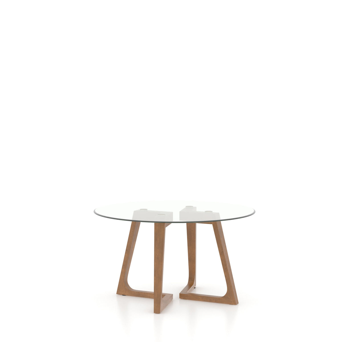 Canadel Modern GRN 5454 MN Round Glass Dining Table