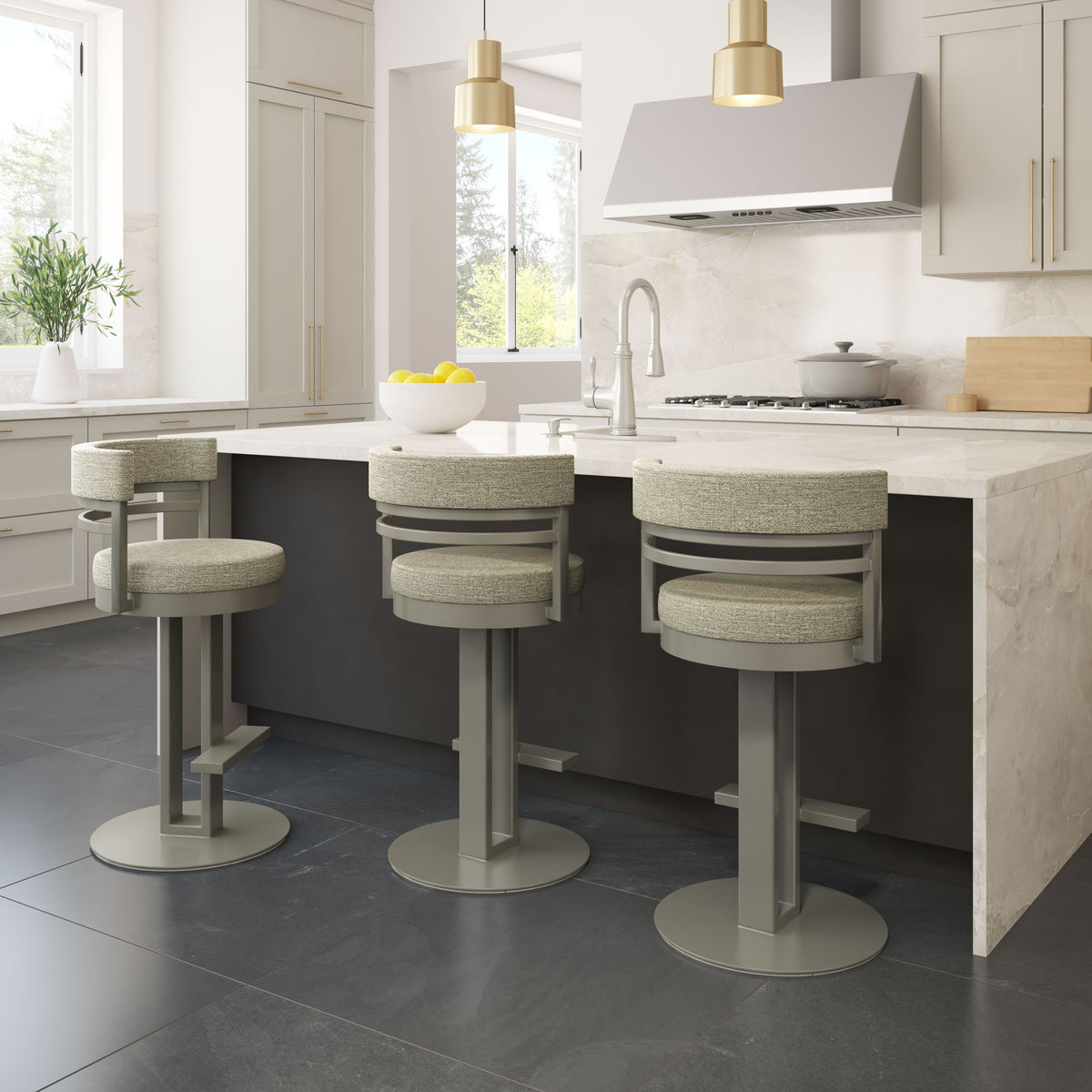 Amisco Sunny Upholstered Stool – view 2