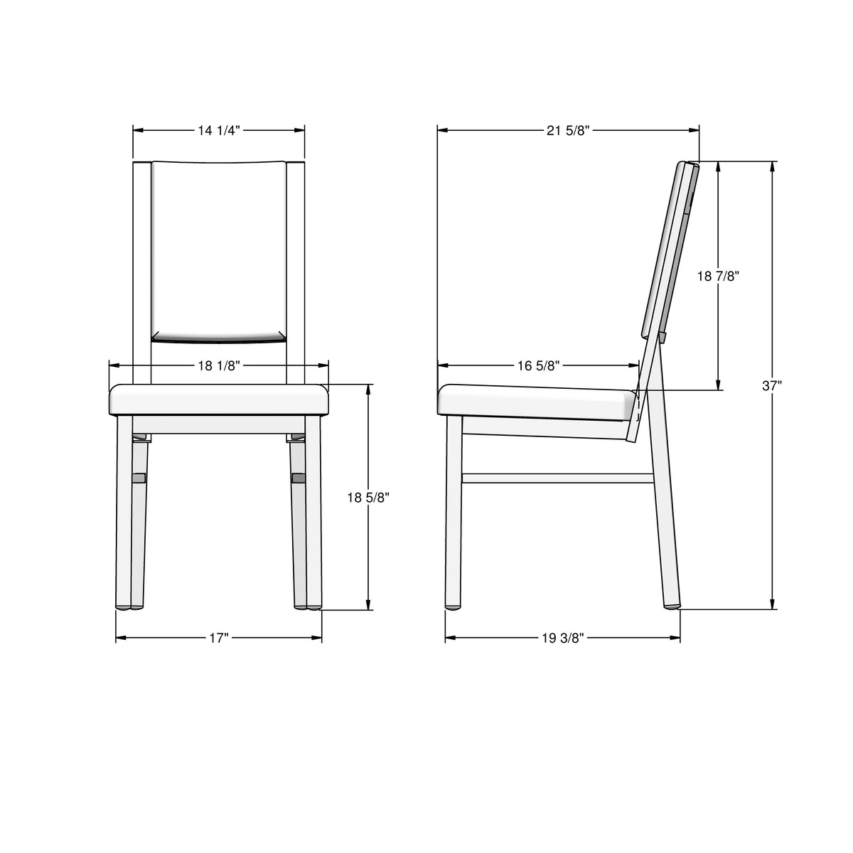 Amisco Payton Upholstered Dining Chair – view 3