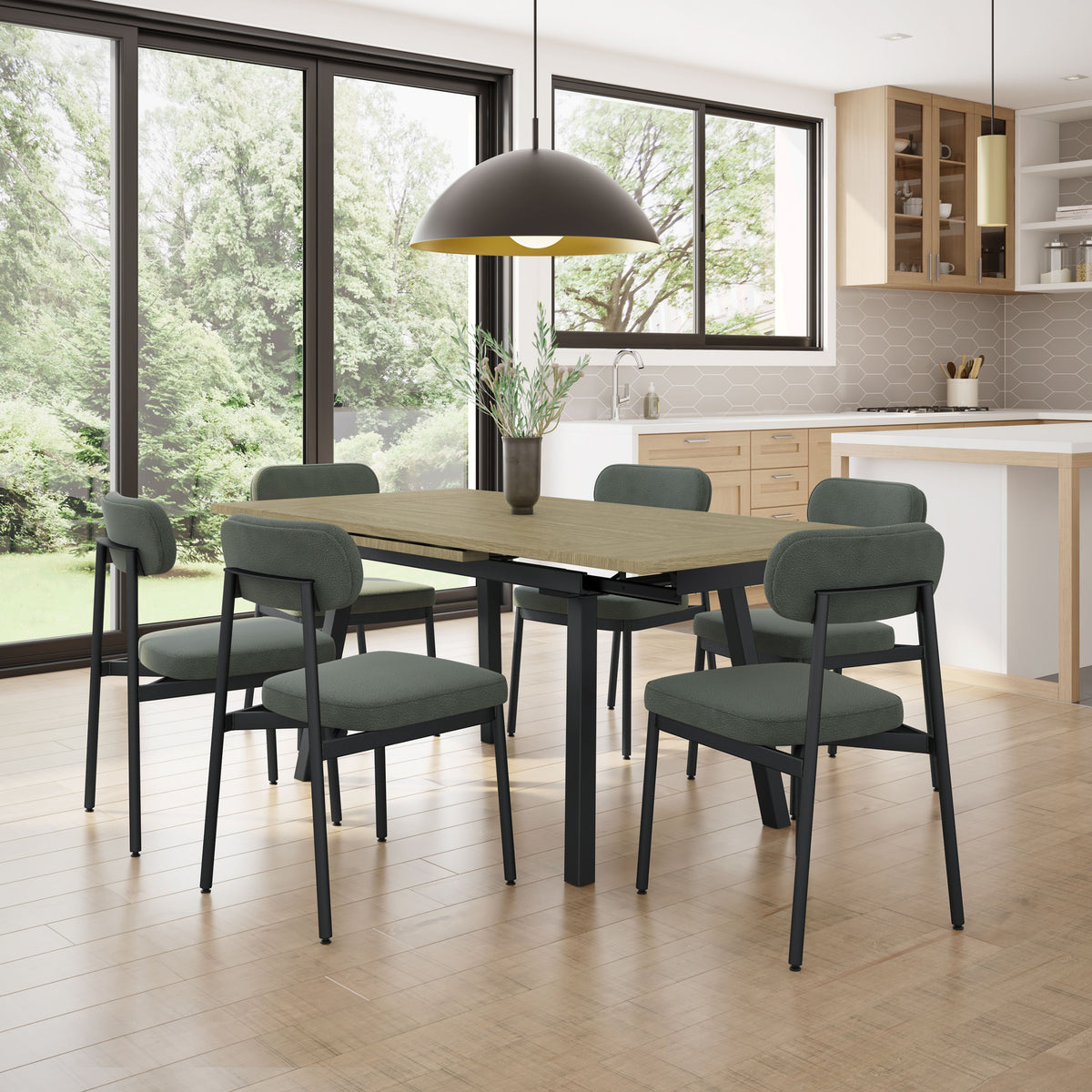Amisco Orly Upholstered Dining Chair – view 2