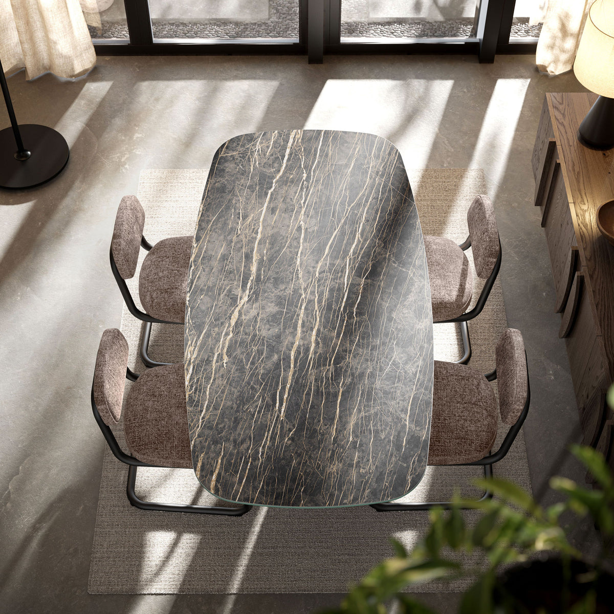 Amisco Miro Upholstered Dining Chair – view 3