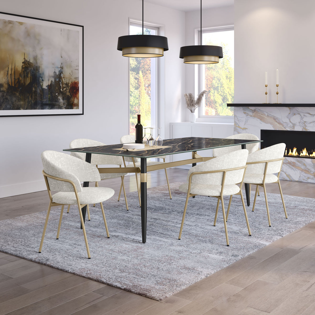 Amisco Atria Upholstered Dining Chair – view 2