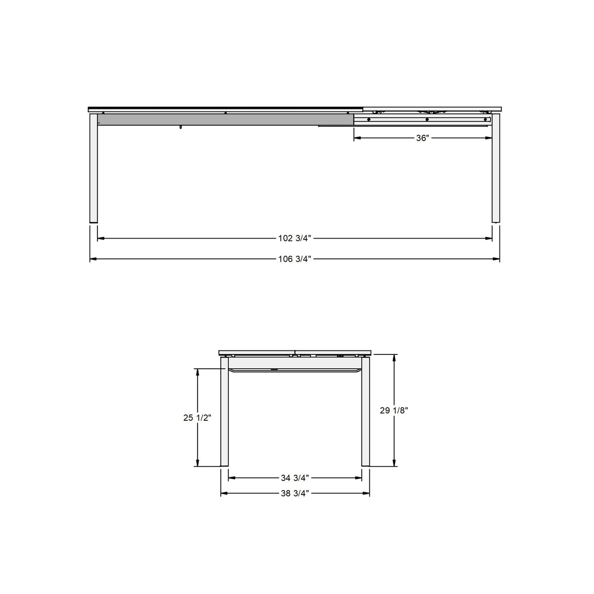 Amisco Zenith Dining Table – view 2