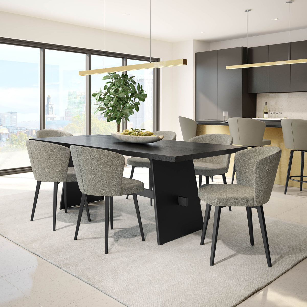 Amisco Benson Upholstered Dining Chair – view 2