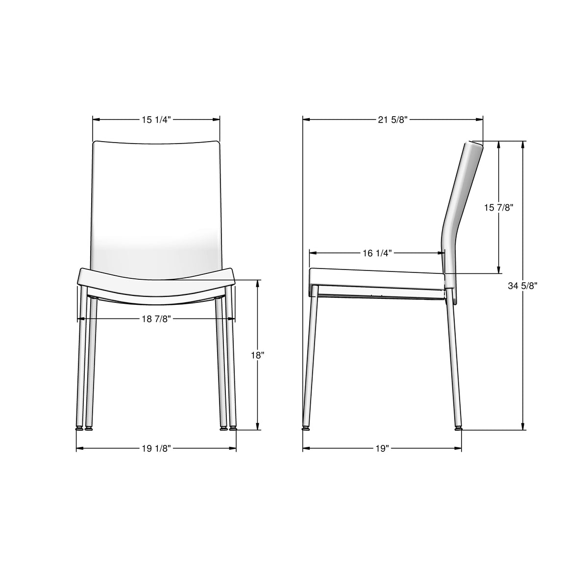 Amisco Osten Upholstered Dining Chair – view 4