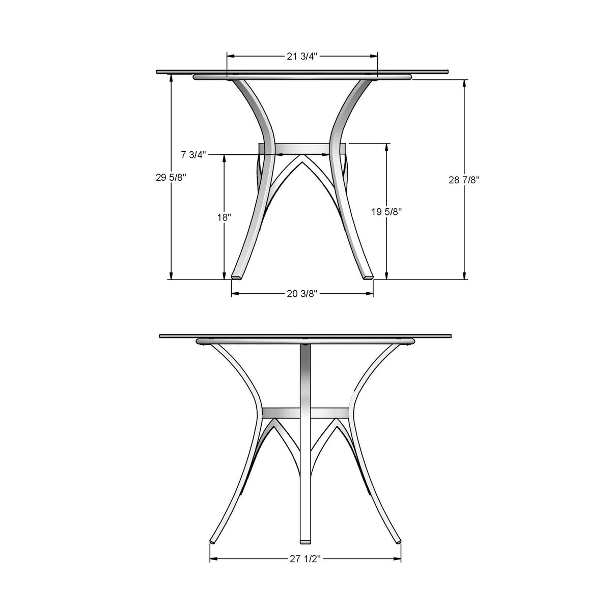 Amisco Kai Dining Table – view 2