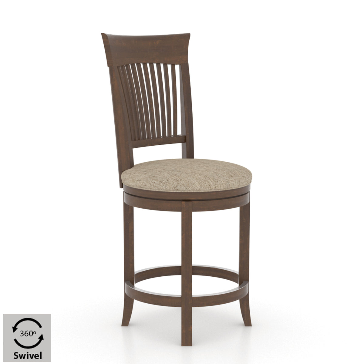 Canadel SNS 8270 Upholstered Swivel Stool