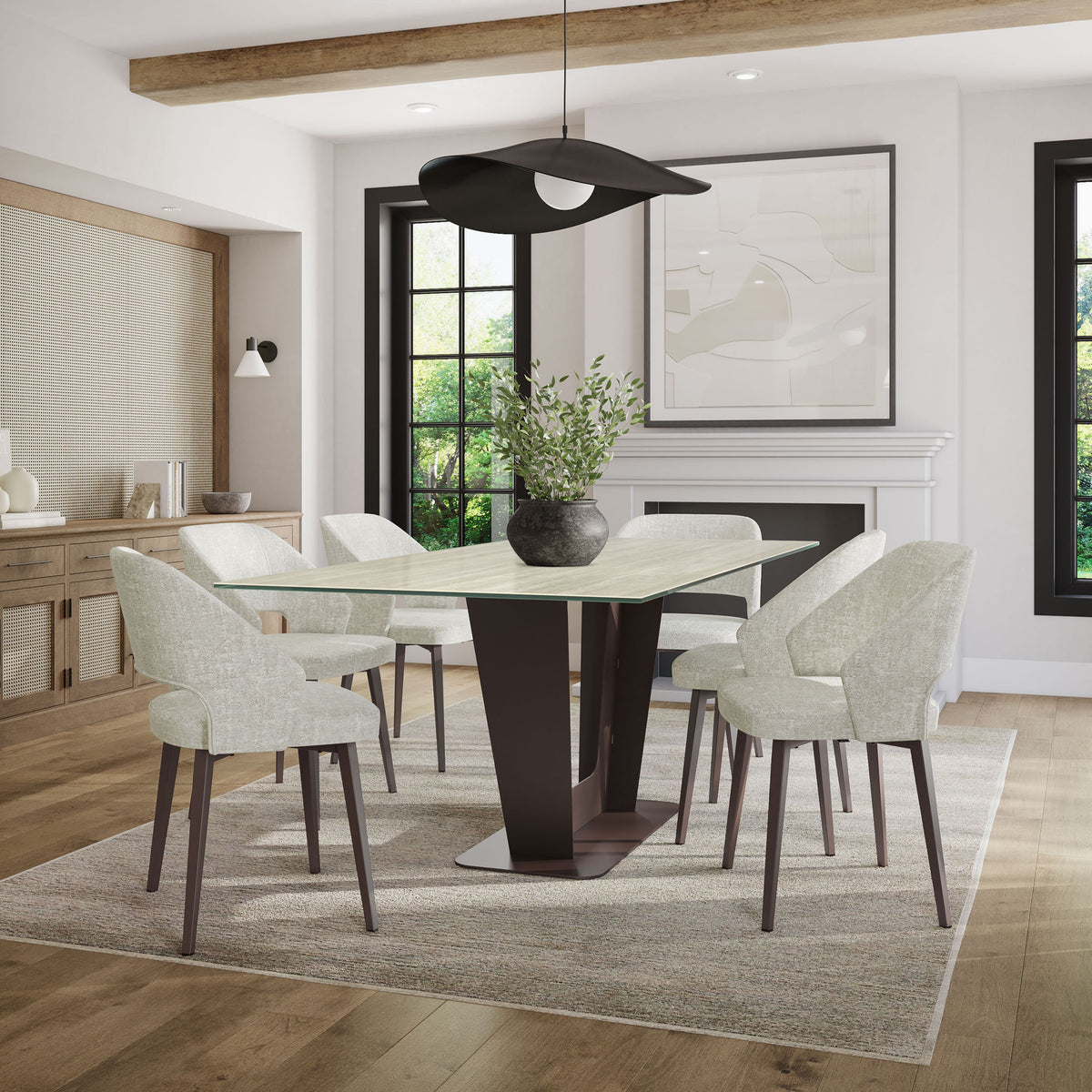 Amisco Lorna Upholstered Dining Chair – view 2