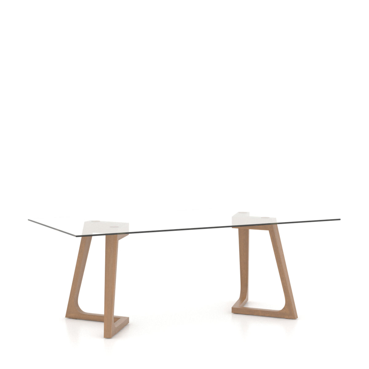 Canadel Modern GRE 4084-MN Rectangular Glass Dining Table