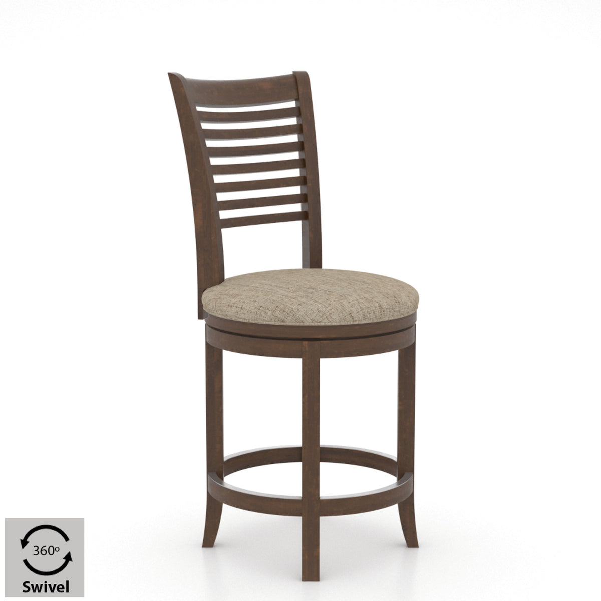 Canadel SNS 8229 Upholstered Swivel Stool