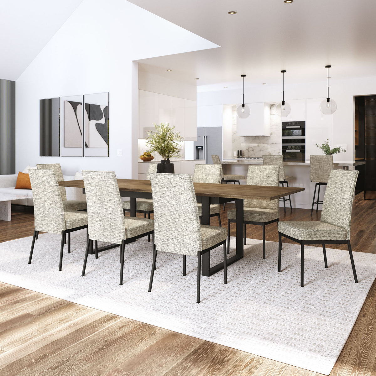 Amisco Dorian Upholstered Dining Chair – view 2