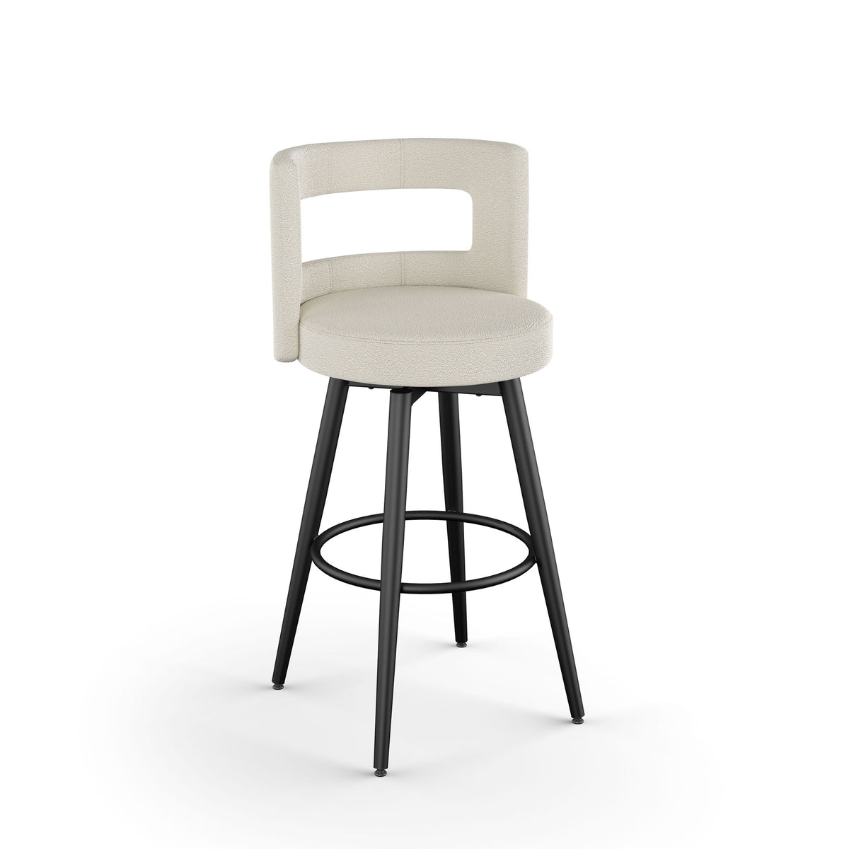 Amisco Curtis Upholstered Stool – view 2
