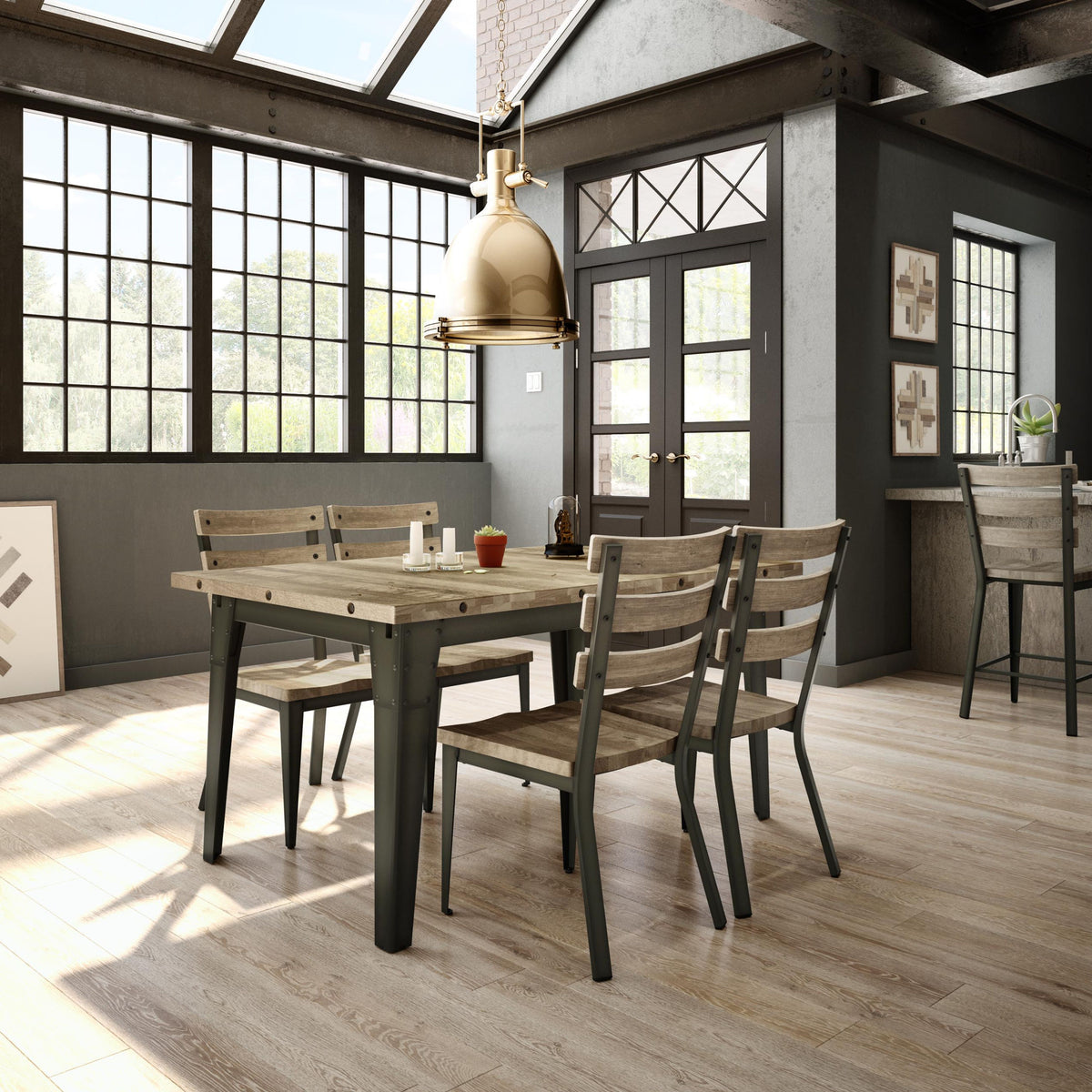 Amisco Dexter Solid Wood Dining Chair – view 2