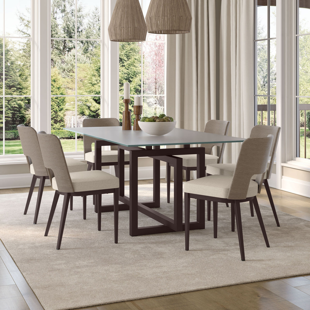 Amisco Chase Upholstered Dining Chair – view 2