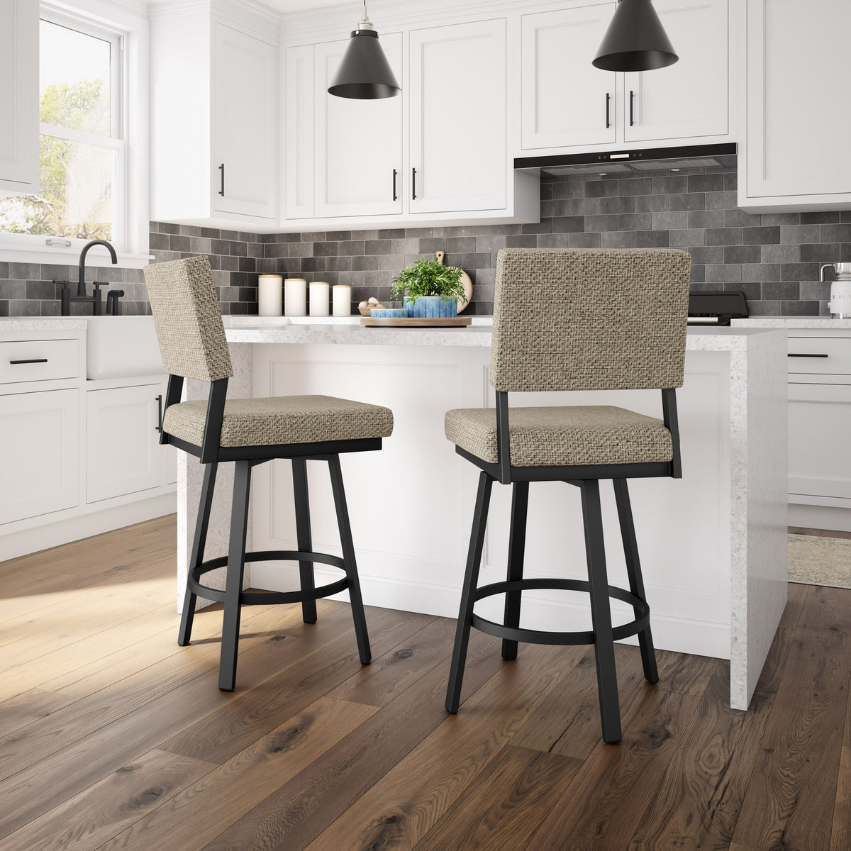 Amisco Mathilde Upholstered Stool