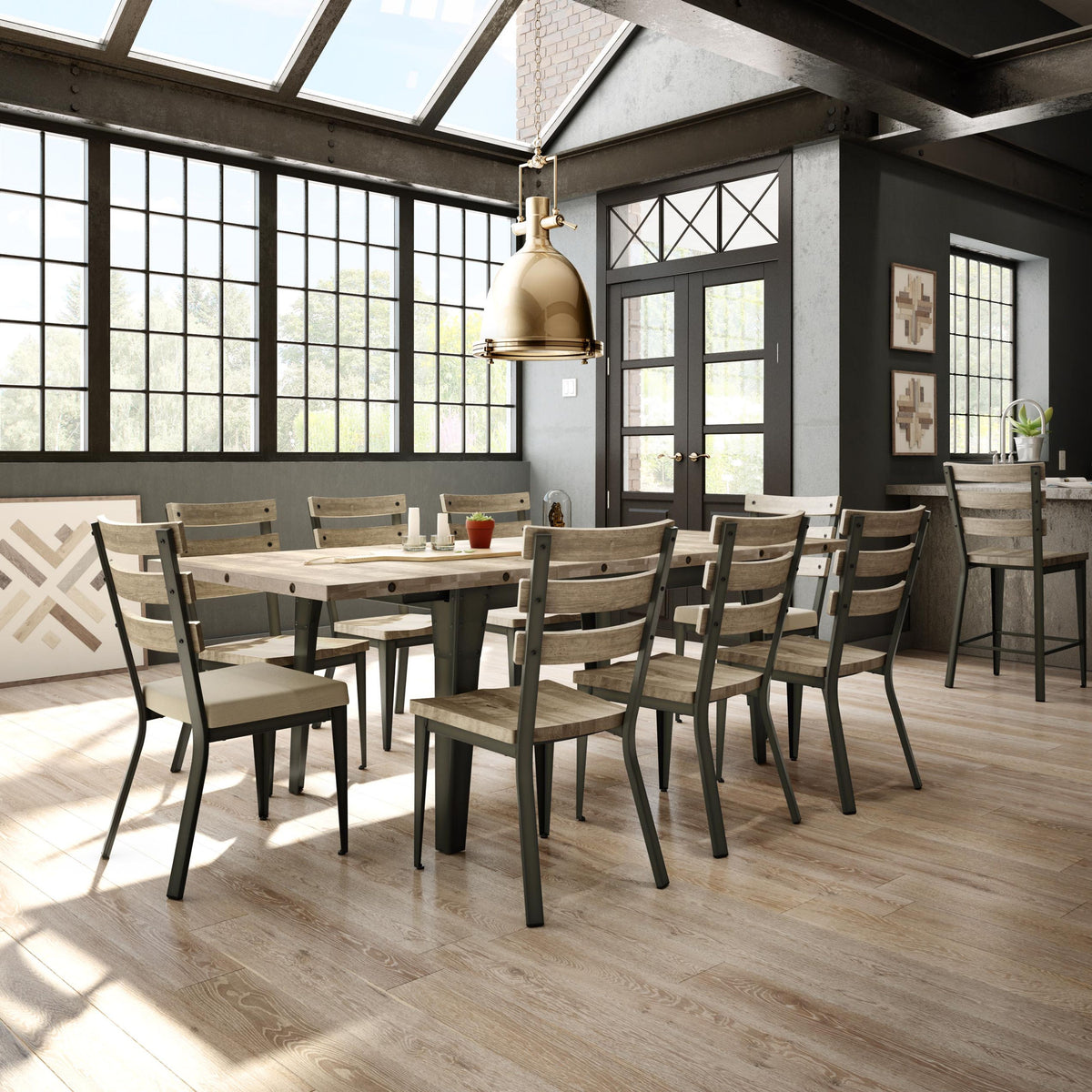 Amisco Dexter Solid Wood Dining Chair – view 3