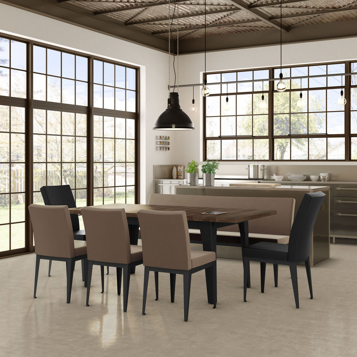 Amisco Alto Upholstered Dining Chair – view 2