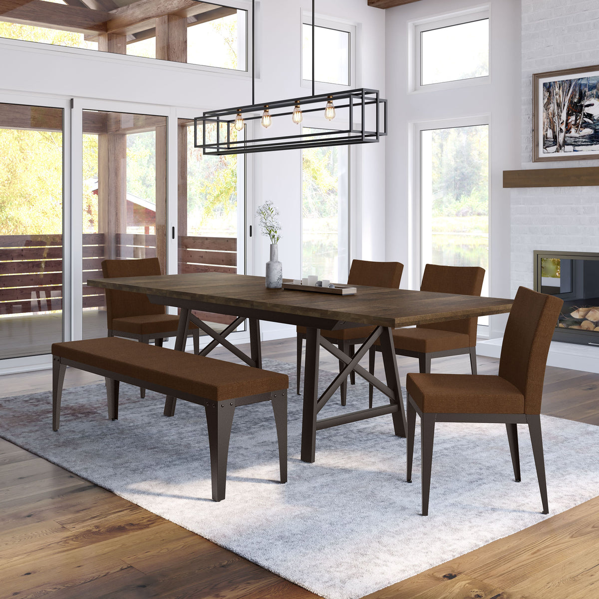 Amisco Pedro Upholstered Dining Chair – view 2