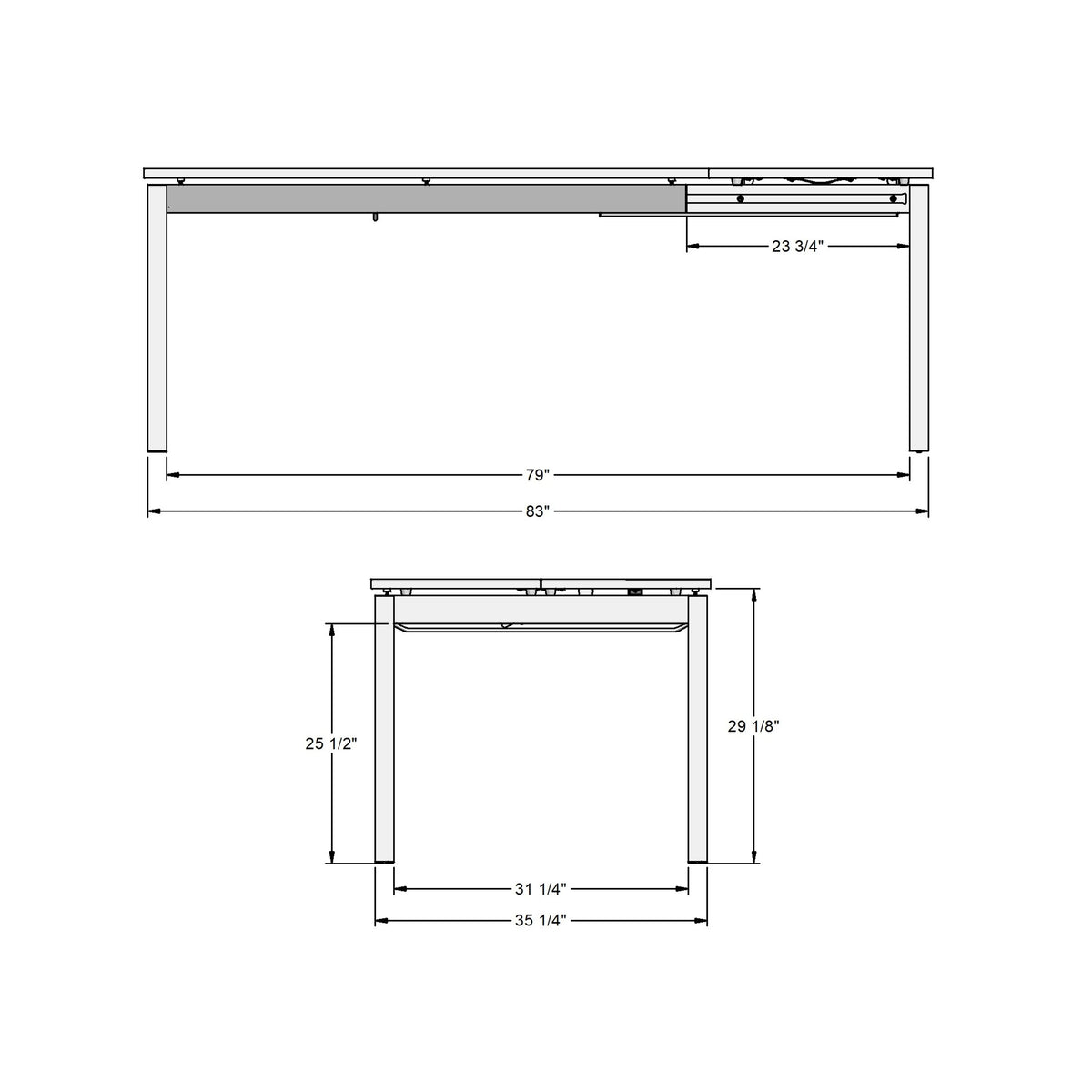 Amisco Zenith Dining Table – view 5