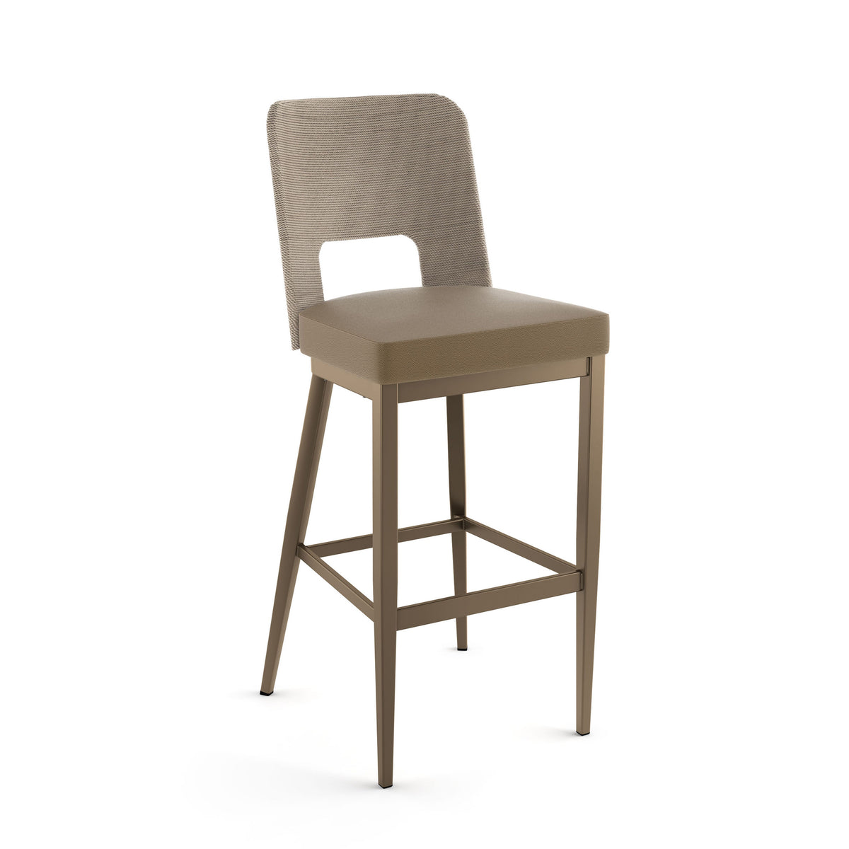 Amisco Chase Upholstered Stool – view 2