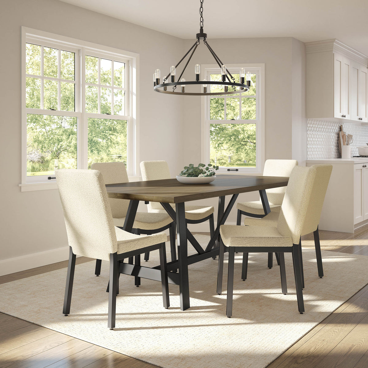 Amisco Maddie Upholstered Dining Chair – view 2